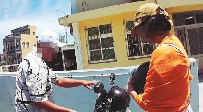 外籍旅客游澎湖 機車沒電幸得員警協助
