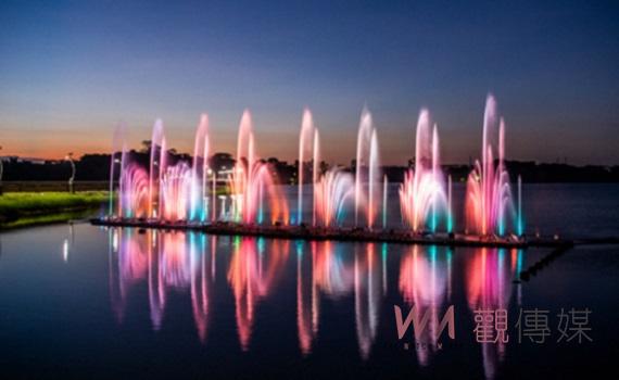 嘉義市蘭潭水庫水情緩解 蘭潭音樂噴泉7月8日正式恢復演出
