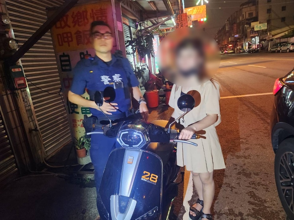 ▲圖說：越南籍女子假日騎電動車出遊卻迷途，幸遇巡邏員警相助 （圖／台中市政府提供）