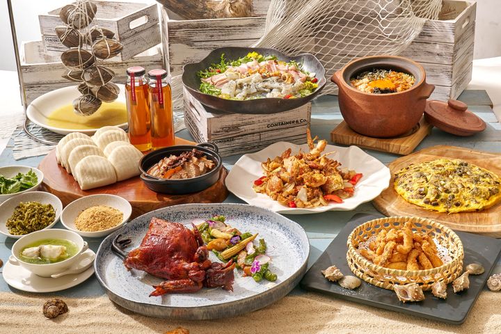 澎管處於台北福華大飯店推出「澎湖海鮮饗宴」,每桌23,800元+10%。 圖:澎管處/提供