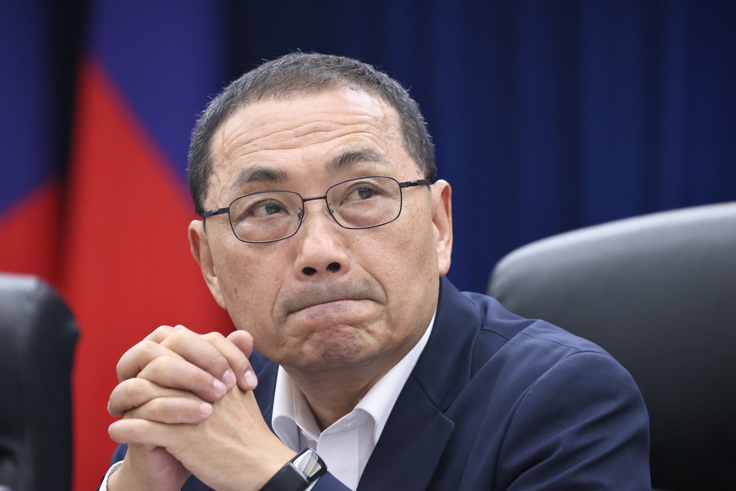 侯友宜被國民黨提名參選總統後,民調不見起色,傳出中常委將向主席朱立倫提議換侯。林啟弘攝