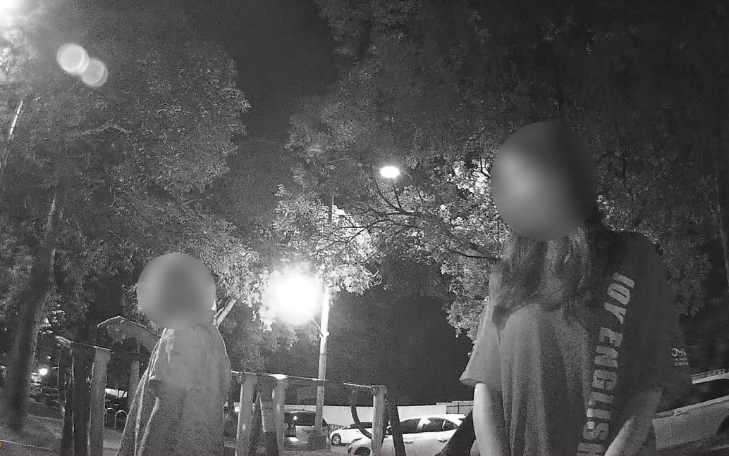▲圖說：阿嬤凌晨1點半在綠園道遊蕩，熱心民眾察覺有異報警協助 （圖／台中市政府提供）