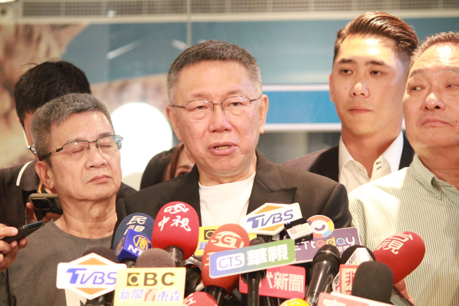 借北流遭阻 柯辦:柯文哲覺得被貼標籤蠻難過的 234 民眾黨總統參選人柯文哲。(方炳超攝)