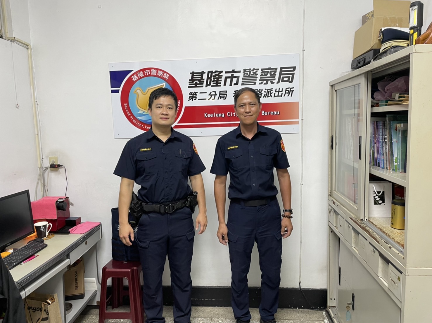 圖:(左)警員鄭旭翔、(右)巡佐林思源