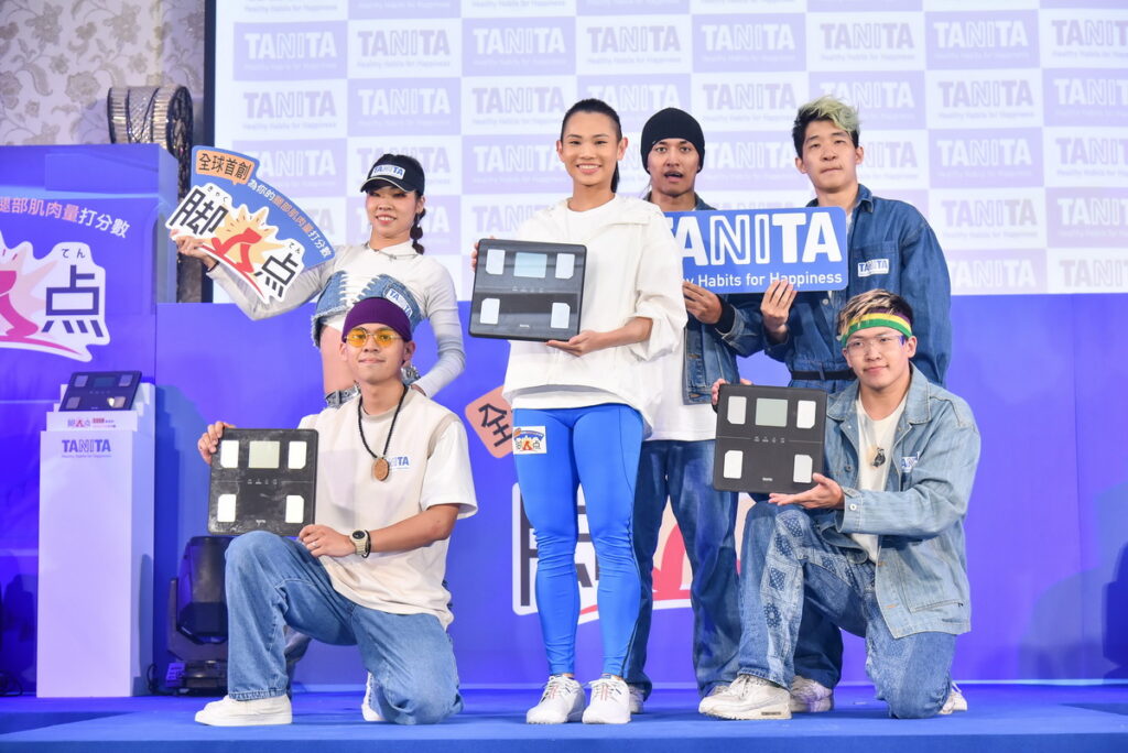 球后戴資穎現場分享：「透過TANITA新品BC-771的腳點功能，能夠精準測量腿部肌肉分數，讓我更好掌握日常訓練成效與體能狀況！」（TANITA提供）