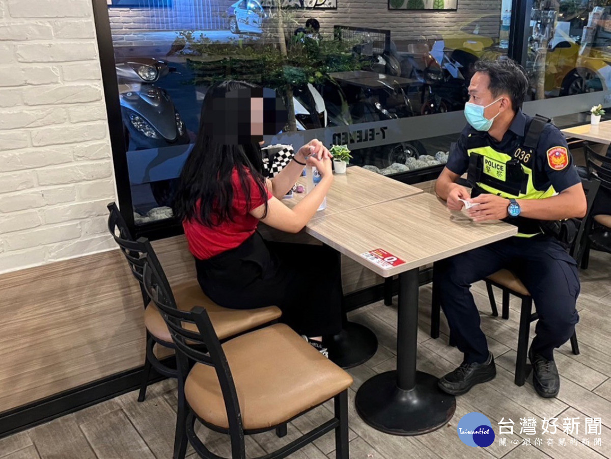 女子負氣離家失蹤，楊梅警4小時火速找回。
