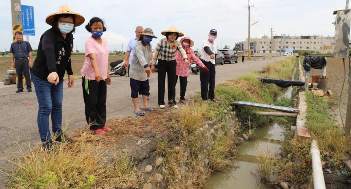 虎尾穎川農地重劃延平段兩排給水溝將修繕 張麗善:確保農田排給水無虞 守護農民生命財產安全