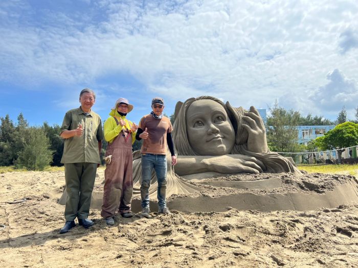 苗南海地景藝術節 通霄首見沙雕創作