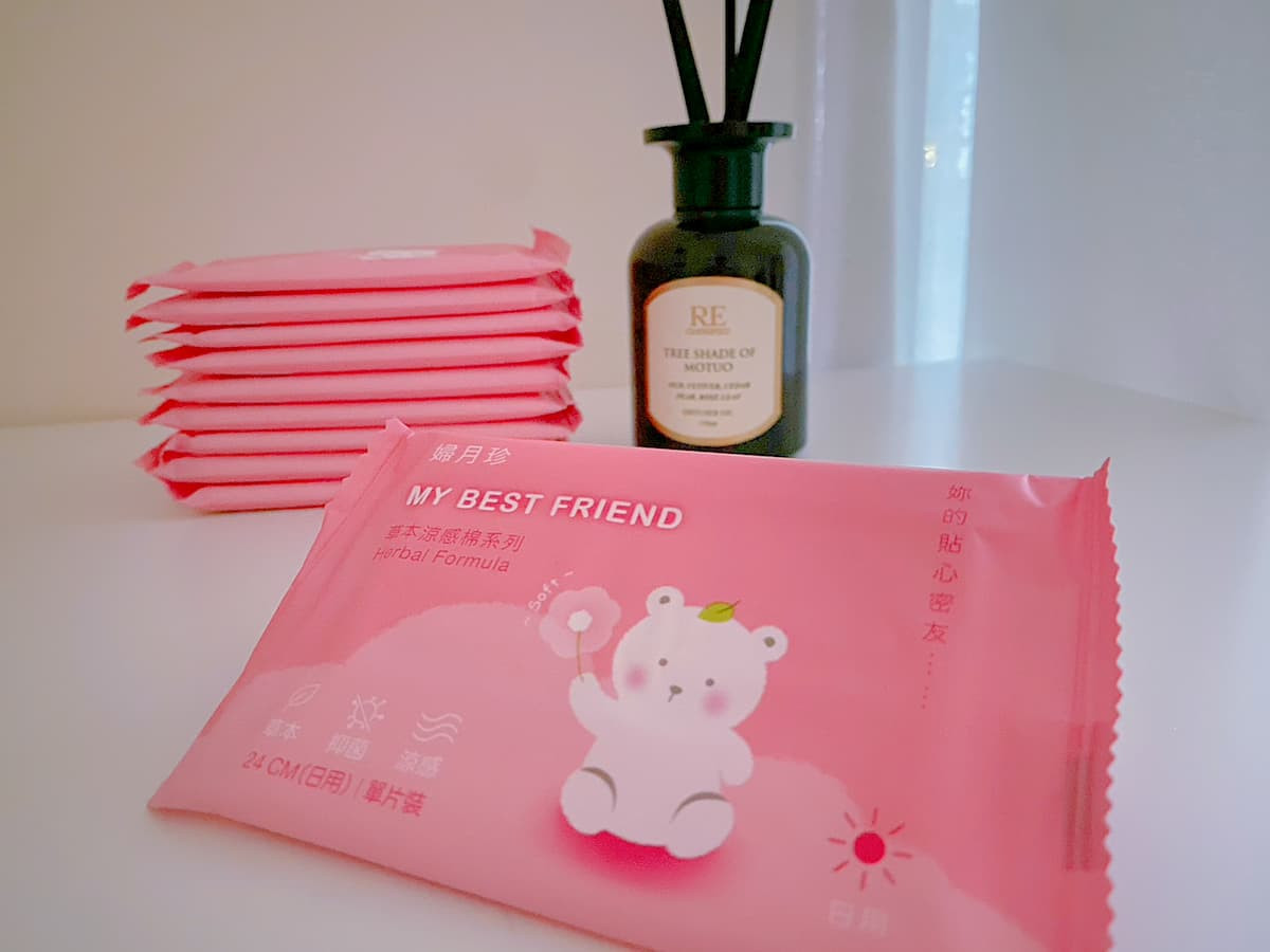 婦月珍衛生棉,漢方草本帶來涼感,減輕悶熱煩躁感。(圖/婦月珍)