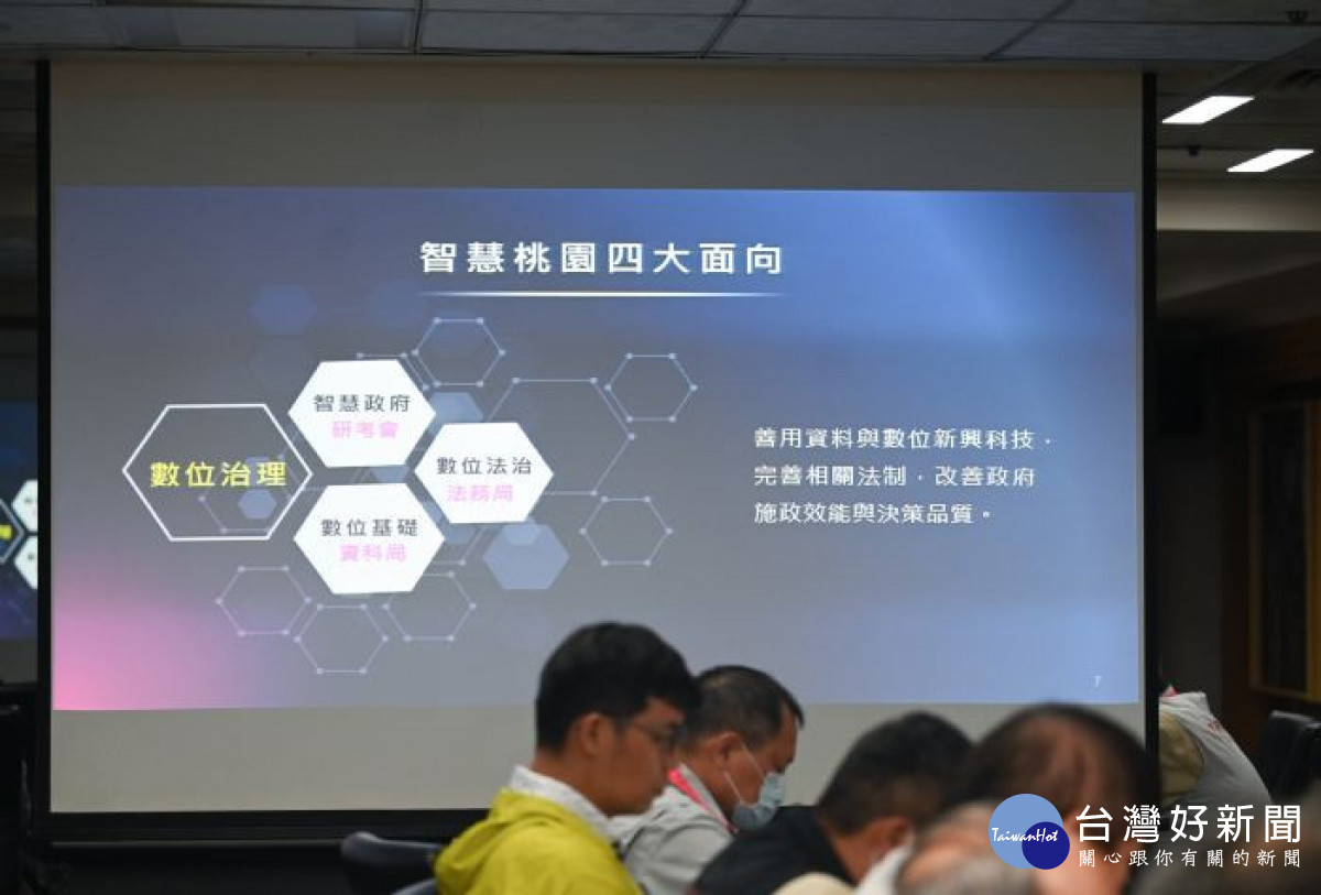 研考會、資科局「智慧桃園啟動&推動」專題報告。<br /><br />