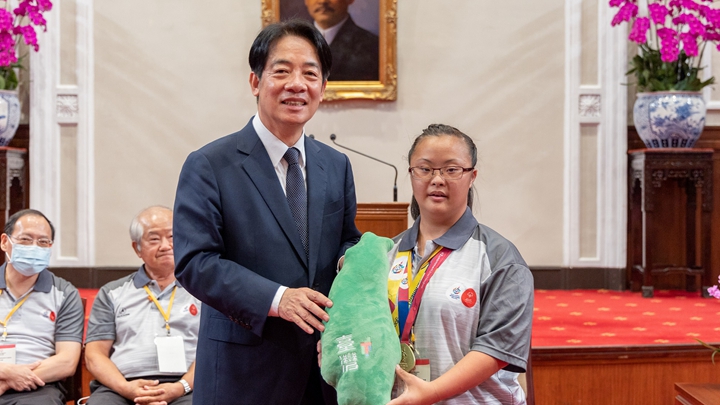 特殊奧運會代表團奪39牌創佳績 賴副總統勉勵選手繼續挑戰自我
