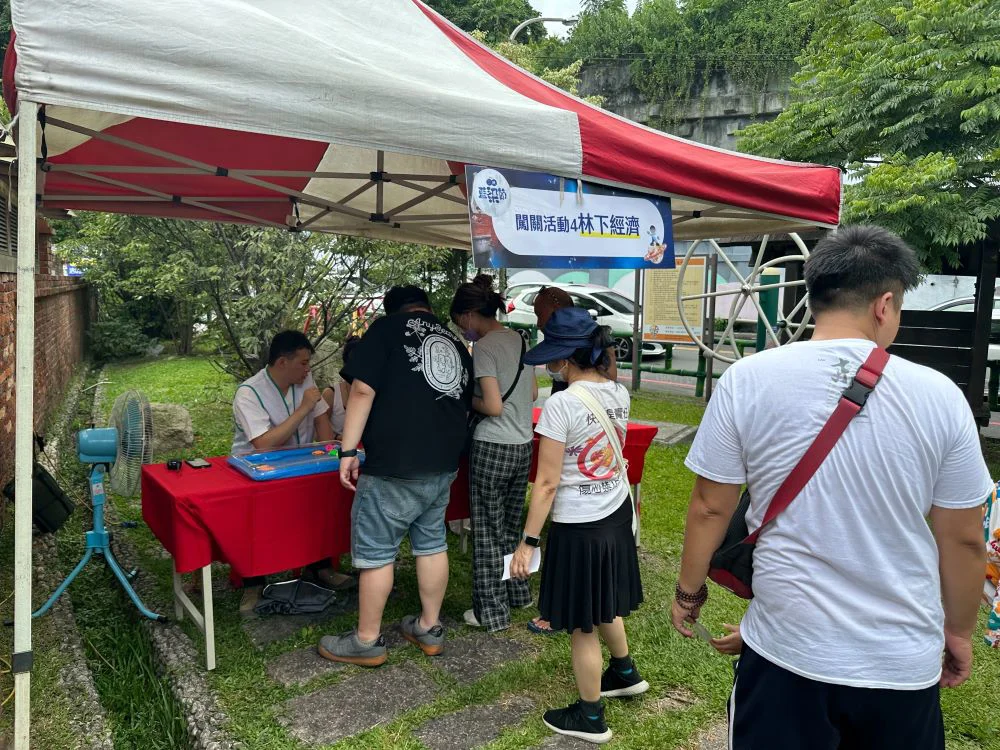 2023三峽藍染節攤位。〈三峽區公所提供〉