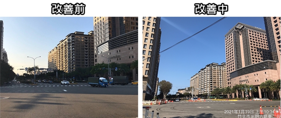 新竹縣亮點計劃之光明六路東一段2K+880(自強南北路口)（圖：內政部營建署）