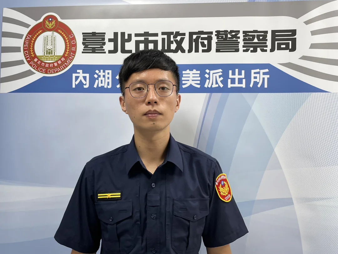 潭美派出所所長何彥鋒說明。(記者宋紹誠翻攝)
