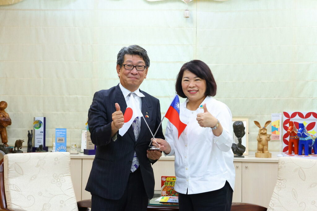 全國日台友好議員協會會長名古屋市議員藤田和秀六度拜會 與嘉義市黃敏惠市長進行友好會談及交流