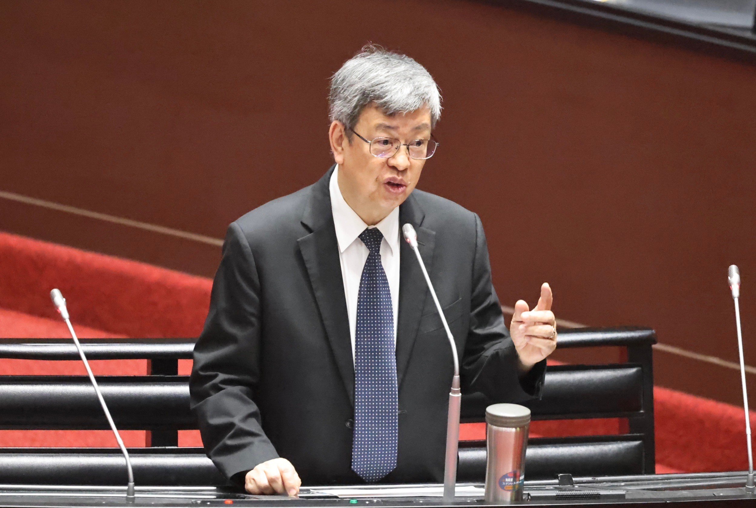 台灣民意基金會21日公布最新民調,對於陳建仁(圖)內閣施政表現,45.7%滿意,35.9%不滿意。資料照片/林啟弘攝
