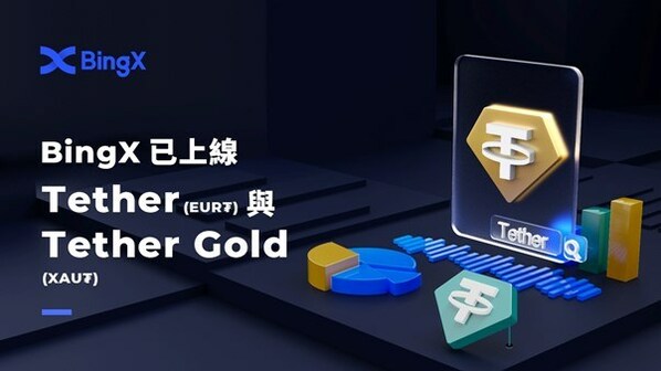 BingX已上線Tether(EUR₮)和Tether Gold(XAU₮),豐富穩定幣交易選擇