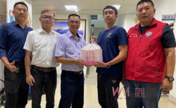 嘉義縣消防局慰勞石水山峭崖搜救人員 肯定運用3D科技救災行動力