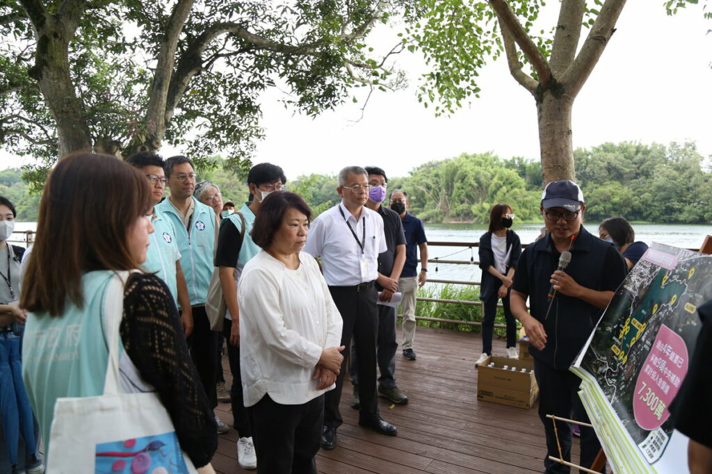 市長黃敏惠率市府團隊視察蘭潭建設成果