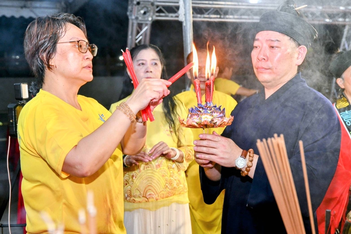 ▲出自廣成儀制的『貢祀諸天』科儀,是道教規格隆重的祀天祈福法會,在古代是具有相當規模的宮觀才有能力舉行法事,旨在為國祈祥、酬謝神恩及添補運途。(圖/東海龍門天聖宮 提供)