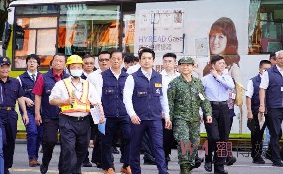 蔣萬安首次視察北部萬安演習 盼市民居安思危料敵從寬禦敵從嚴