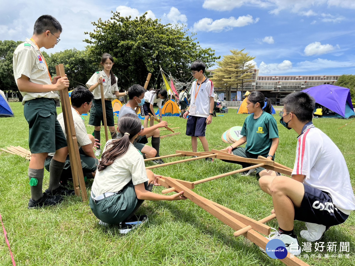 健康活力樂童軍,2023全國國中小學童軍大露營在彰化(童軍活動)。圖/彰化縣政府提供