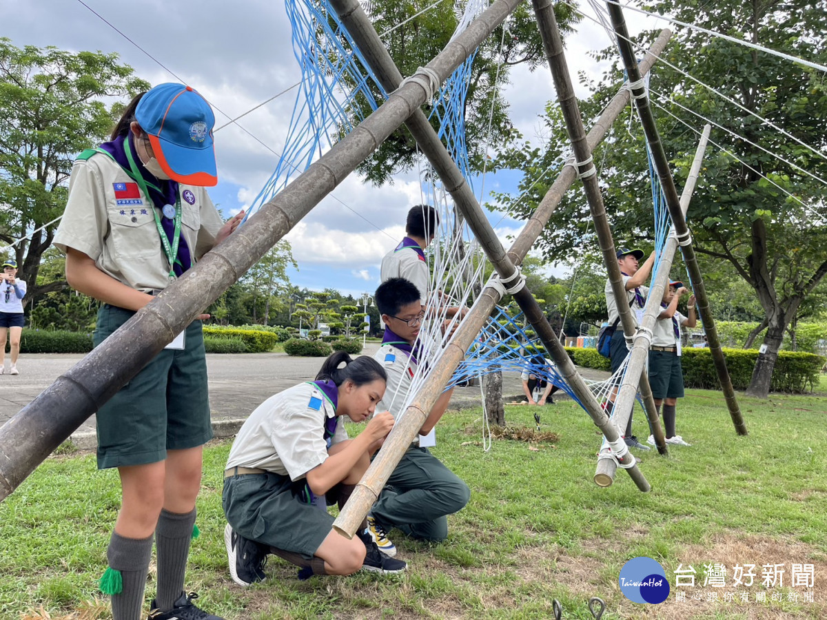 健康活力樂童軍,2023全國國中小學童軍大露營在彰化(童軍活動)。圖/彰化縣政府提供