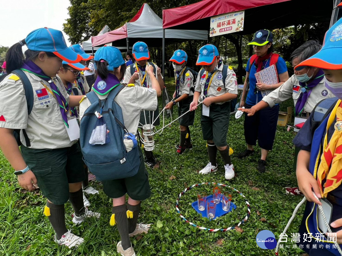 健康活力樂童軍,2023全國國中小學童軍大露營在彰化(童軍活動)。圖/彰化縣政府提供
