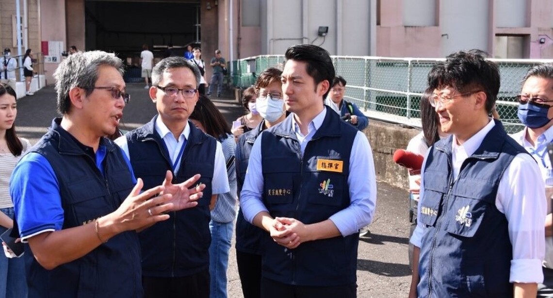嚴防杜蘇芮颱風 蔣萬安視察建國抽水站整備