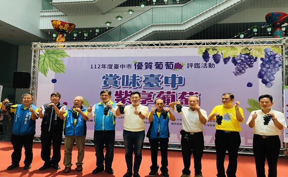 中市優質葡萄評鑑結果揭曉 李明浚勇奪巨峰葡萄達人