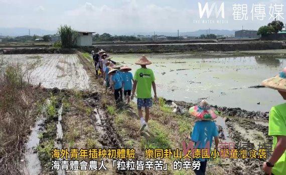 影/一日農夫!海外青年插秧初體驗 樂同卦山文德國小學童推食農