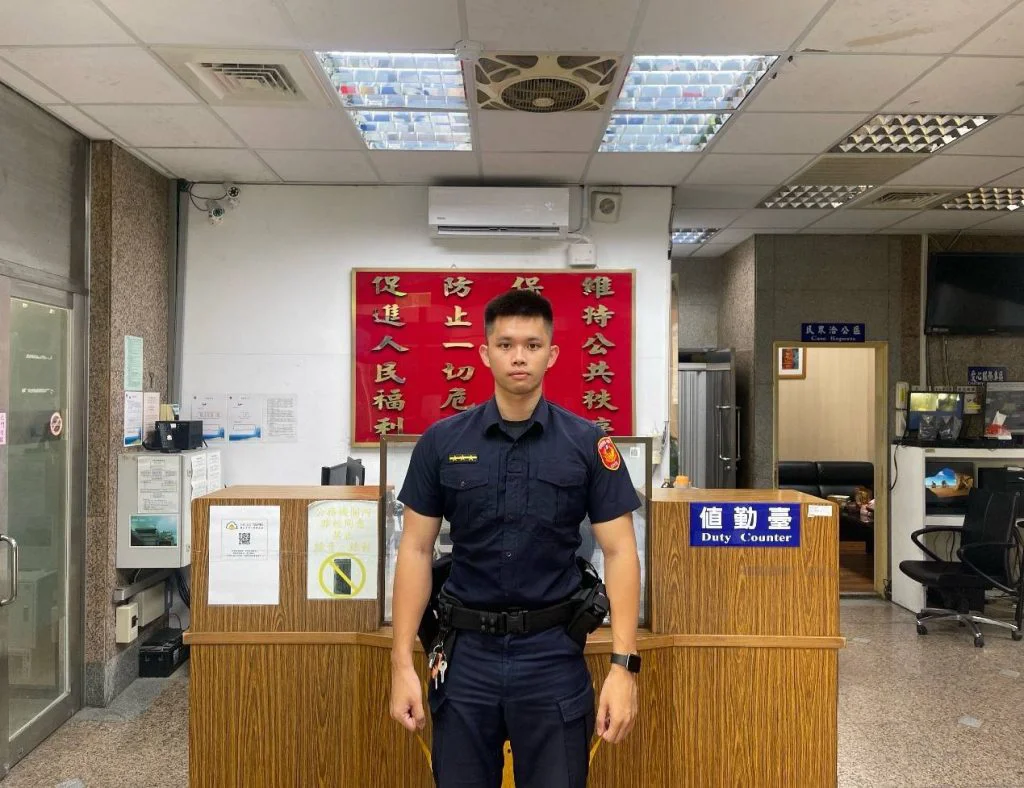 民生西路派出所警員馬立倫。(記者宋紹誠翻攝)