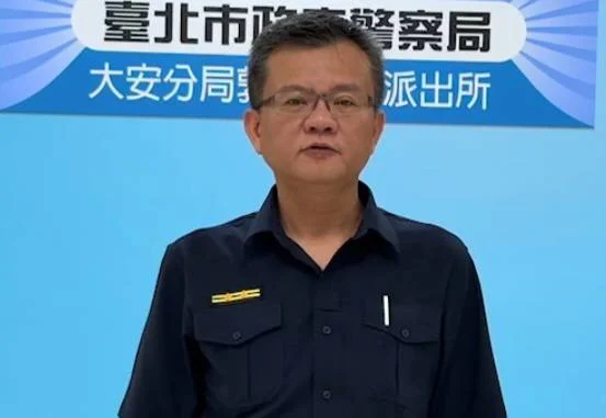 大安分局敦化南路派出所所長呂政隆說明。（記者林金聖翻攝）