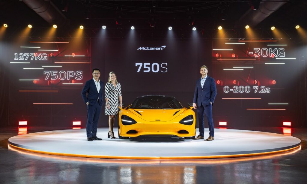 亞太首站超跑級距王者-750S,於今日在台正式發表。圖/McLaren 提供