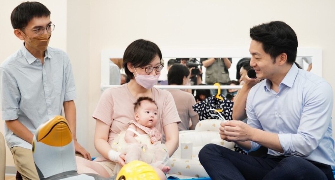 出席臺北市政府員工子女托嬰中心揭牌開幕典禮 蔣萬安期盼打造職場友善育兒環境
