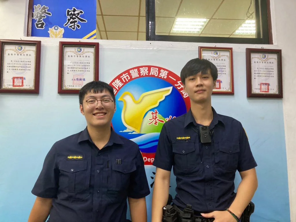 外牆磁磚遭強風吹落 | 基警迅速排除確保用路安全