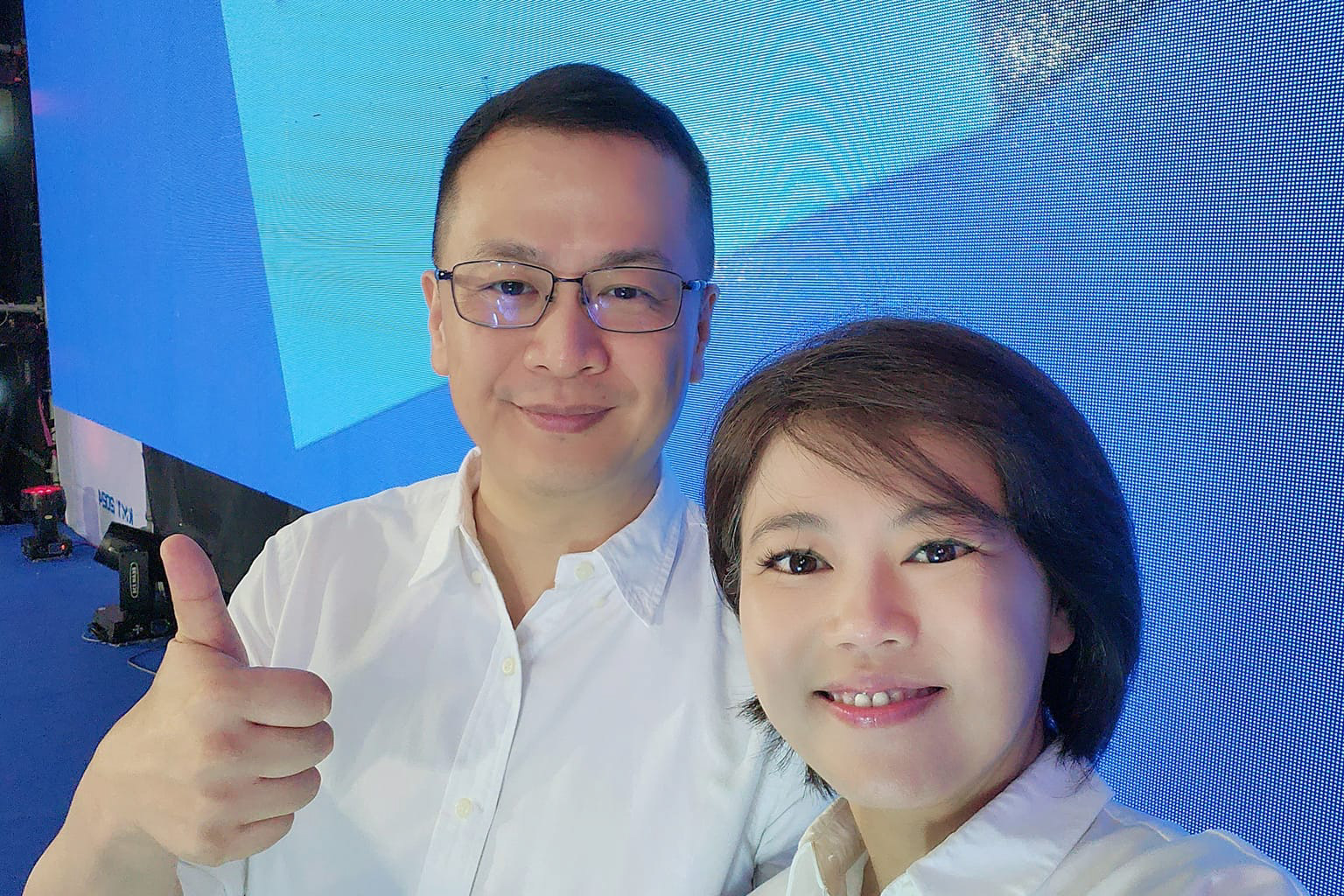 沒被民進黨嚇倒過 游淑慧無奈:被黨內殺伐氛圍嚇到 270 國民黨台北市立委參選人游淑慧與羅智強。(游淑慧FB)