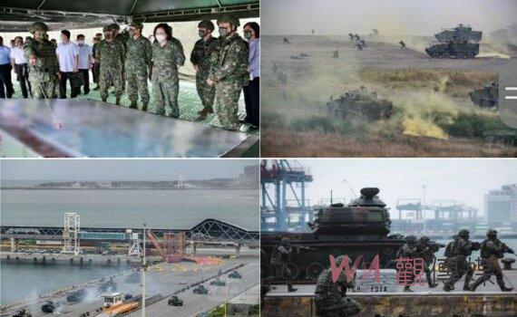 視導漢光聯合反登陸實兵演練 蔡總統勉國軍勤訓精練提升防衛戰力