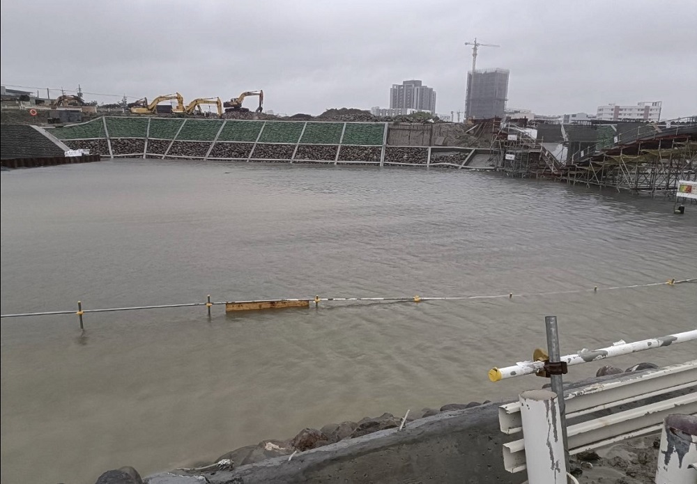 杜蘇芮豪雨侵襲 土地開發區滯洪池發揮蓄水調節功能 246 杜蘇芮豪雨侵襲 土地開發區滯洪池發揮蓄水調節功能 245