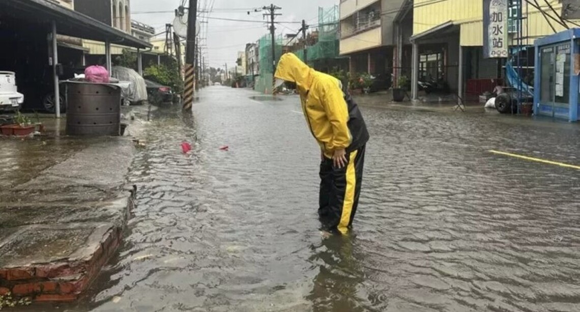 台南安南颱風淹水市府增閘門防倒灌