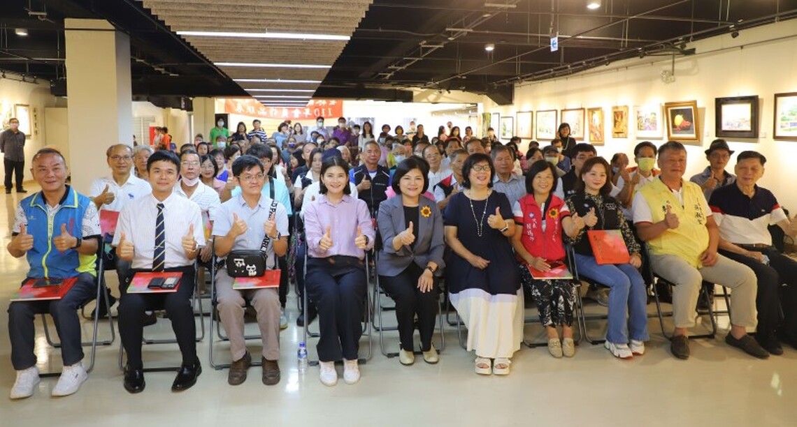 雲林縣萍風藝術學會會員聯展  張麗善邀民眾觀賞多元藝術創作