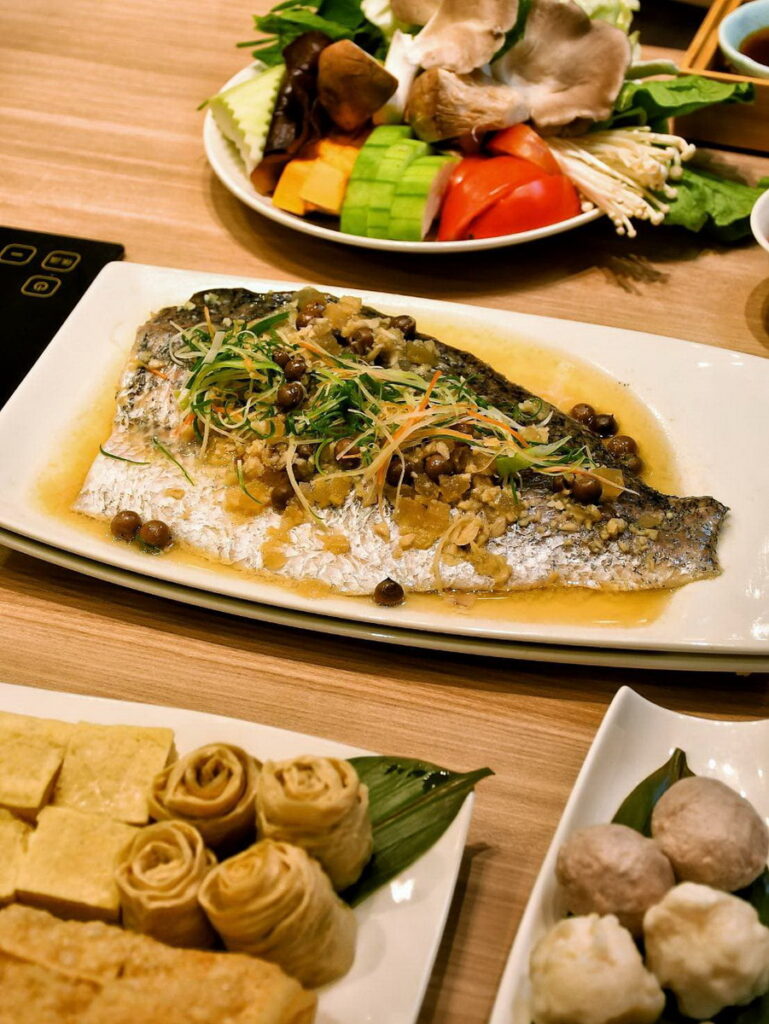 汆食蒸海鮮 金目鱸