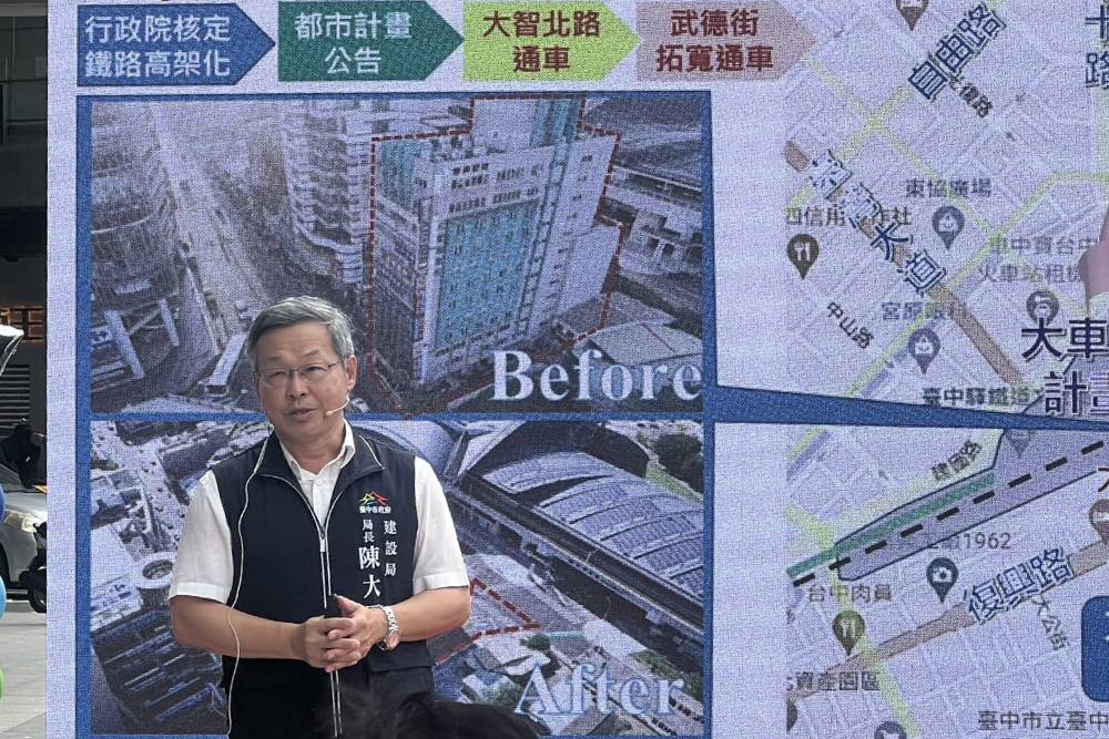貫通車站 全台最大住商拆遷！  盧秀燕：台中交通里程碑 271