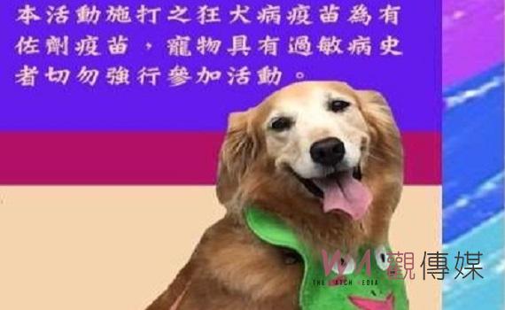 雲林縣愛護毛孩福利 免費狂犬病疫苗注射