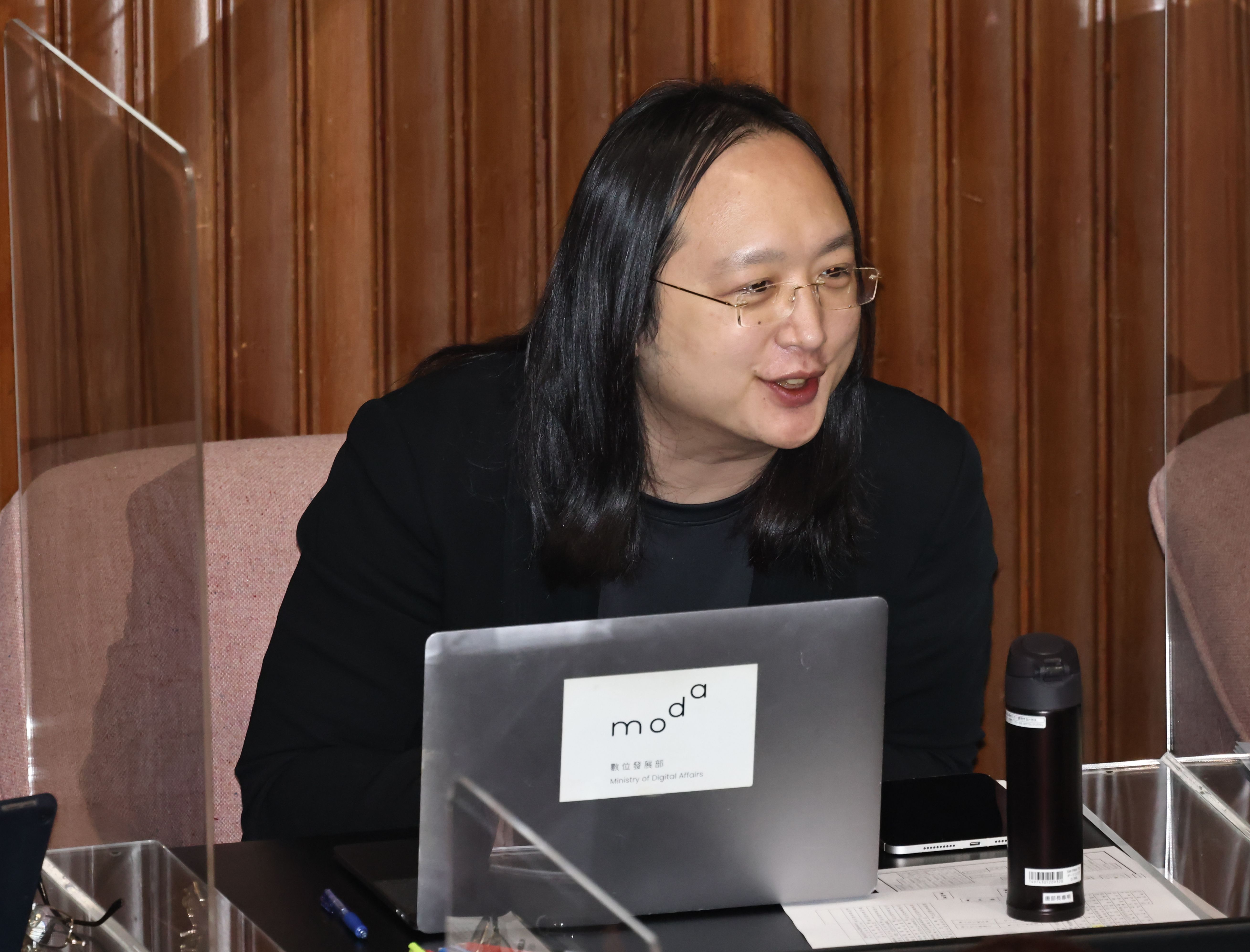 數位部長唐鳳2日表示,已建立「三重防禦」,保護公務單位的資安防護。資料照片/林啟弘攝