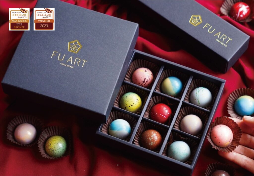 釜 FU ART Chocolate以在地風味創作傳達巧克力滋味。(圖片提供:釜 FU ART Chocolate)