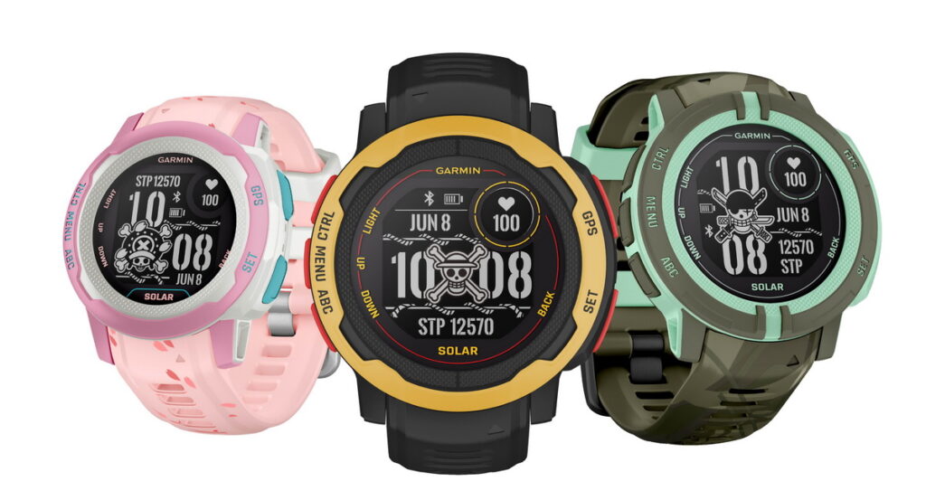 Garmin Instinct 2 Solar航海王亞洲限定版以海賊團人氣角色「魯夫」、「索隆」及「喬巴」為設計概念,父親節購機享88折