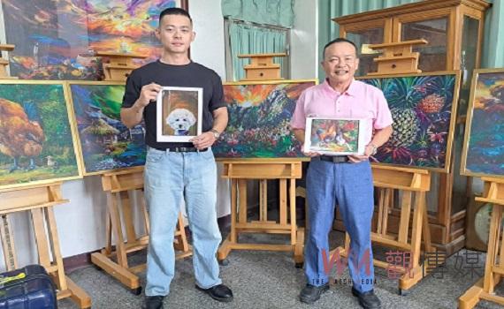 虎父無犬子 畫家陳明順之子陳柏任獲法國國際沙龍全獲選畫家