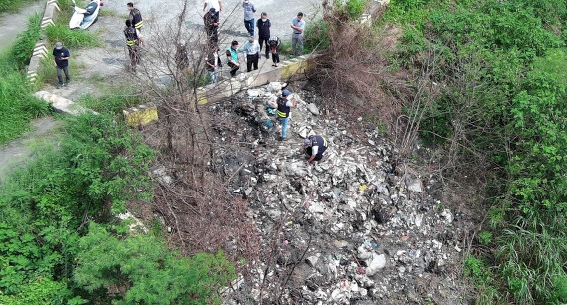 台南急水溪橋遭棄垃圾環保科技追查不法