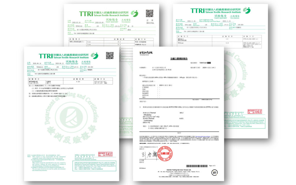 衣十五襯衫採用瑞士動態溫控Smart Temp與德國智慧涼感Cool EX,結合台灣高科技斷熱降溫的蚵殼紗涼感布料,熱遮率將近四成